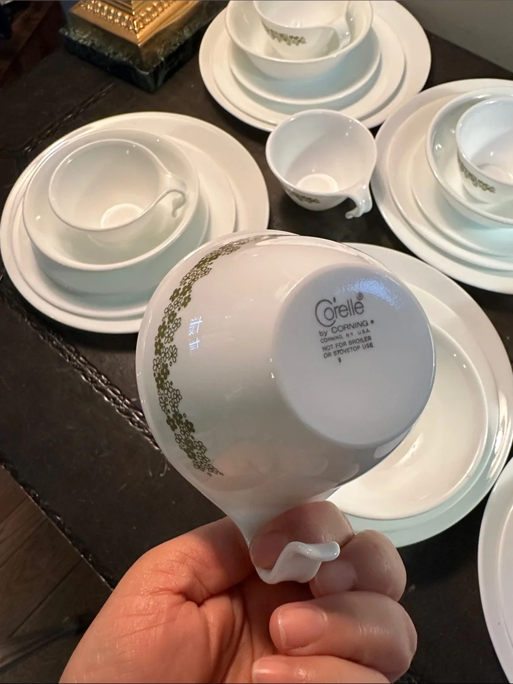 Vintage Corelle winter Frost white dinner set